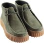 Clarks Groene Nubuck Casual Schoenen Green Dames - Thumbnail 2