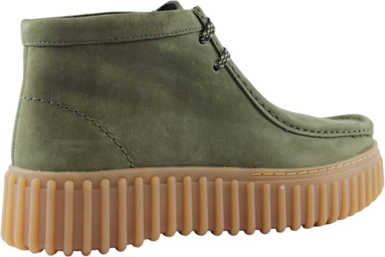 Clarks Groene Nubuck Casual Schoenen Green Dames