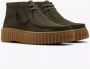 Clarks Groene Nubuck Casual Sneakers Green Dames - Thumbnail 4