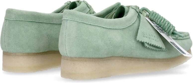 Clarks Groene Wallabee Moccasin Schoen Green Dames