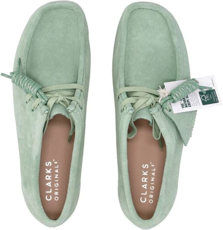 Clarks Groene Wallabee Moccasin Schoen Green Dames