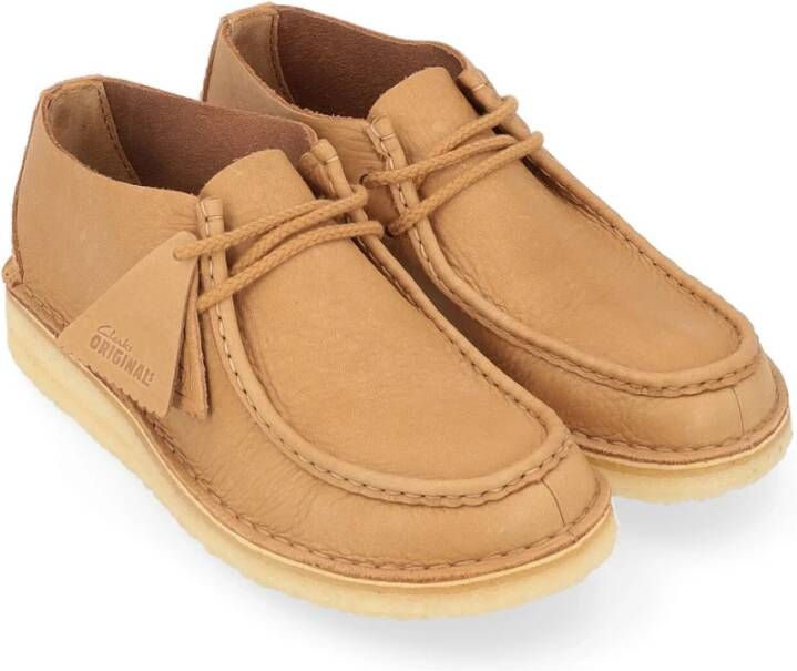 Clarks Handgemaakte Lichtbruin Leren Woestijnlaarzen Brown Heren