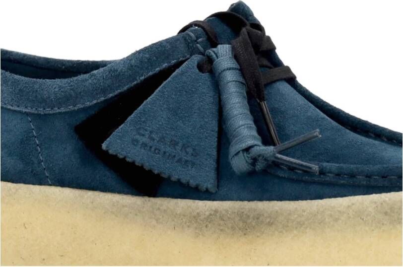 Clarks Heren Wallabee Cup Lifestyle Schoen Blue Heren