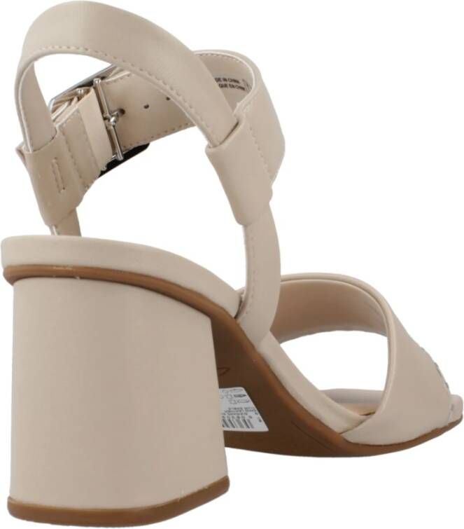 Clarks High Heel Sandals Beige Dames