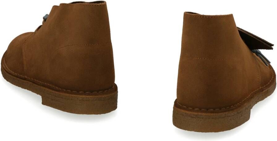 Clarks Iconische Suede Woestijnlaarzen Brown Heren