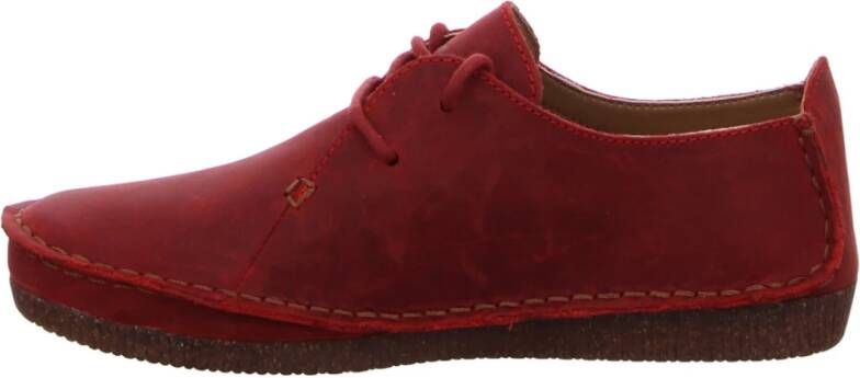 Clarks Janey Mae Rode Schoenen Red Dames