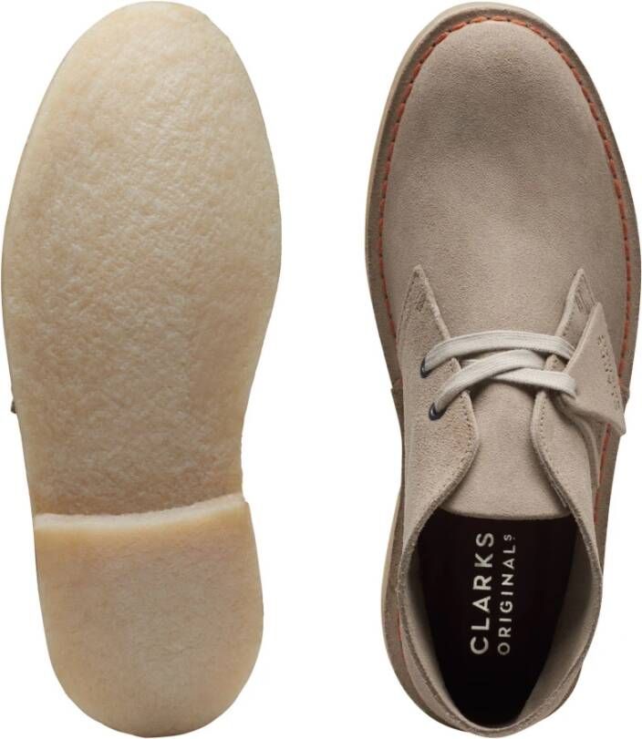 Clarks Klassieke Desert Boot Beige Heren