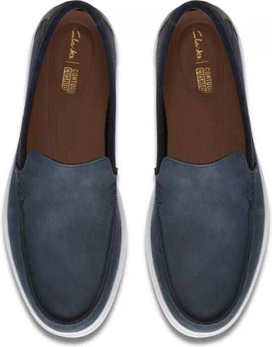 Clarks Klassieke Instap Mocassin Schoen Blue Heren