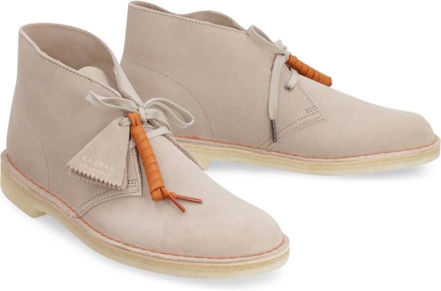 Clarks Klassieke Suede Desert Boots Beige Heren