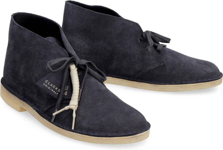 Clarks Klassieke Suede Desert Boots Blue Heren