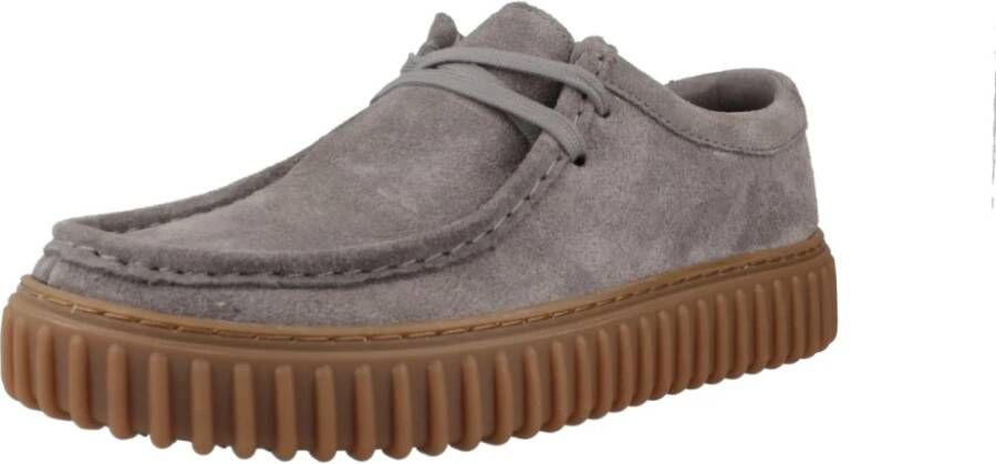 Clarks Klassieke Veterschoenen Torhill Lo Gray Heren