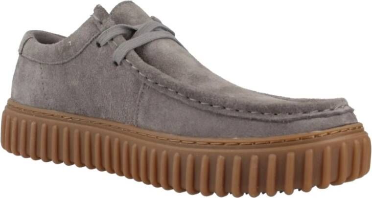 Clarks Klassieke Veterschoenen Torhill Lo Gray Heren