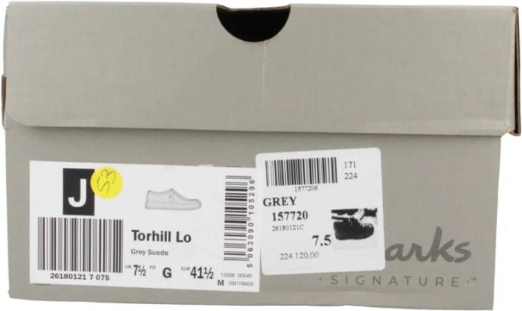 Clarks Klassieke Veterschoenen Torhill Lo Gray Heren