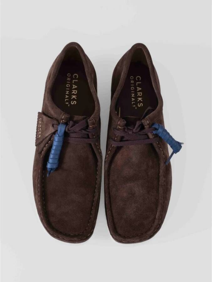 Clarks Klassieke Wallabee Moccasins in Bruin Suède Brown Heren