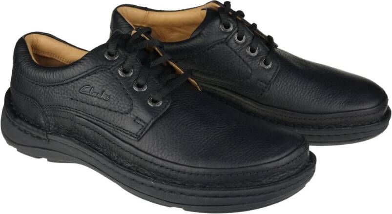 Clarks Laced Shoes Black Heren