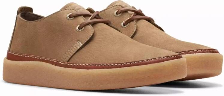 Clarks Laced Shoes Brown Heren