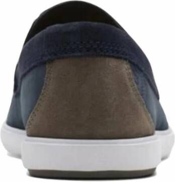 Clarks Marineblauwe Instap Mocassin Zomerschoen Blue Heren