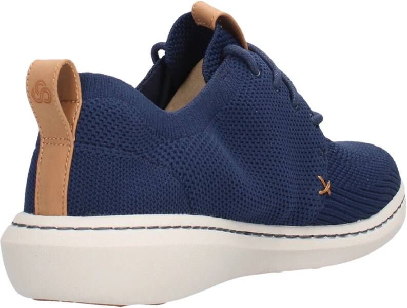 Clarks Moderne Ademende Sneaker Blue Heren