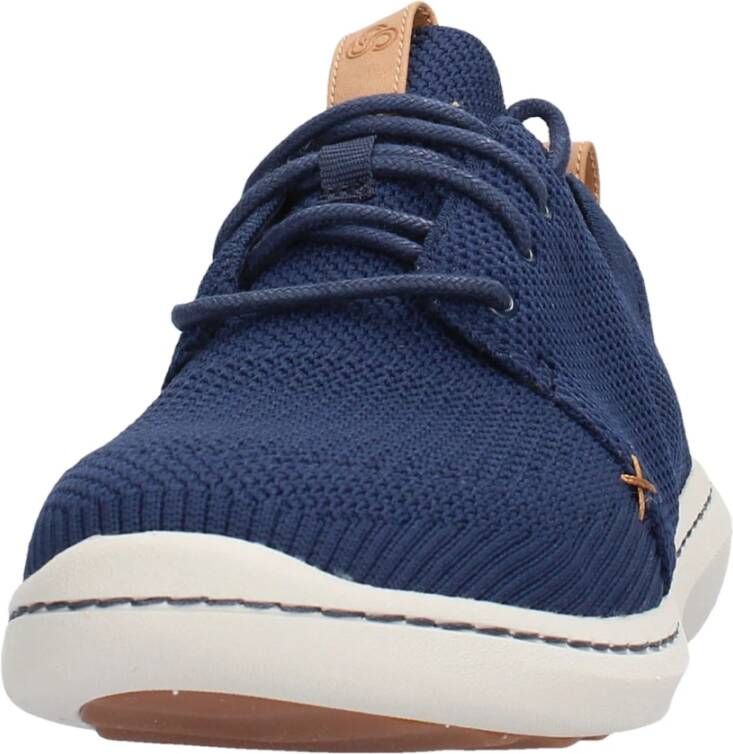 Clarks Moderne Ademende Sneaker Blue Heren