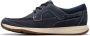 Clarks Nautische Veterschoen Blauw Blue Heren - Thumbnail 5