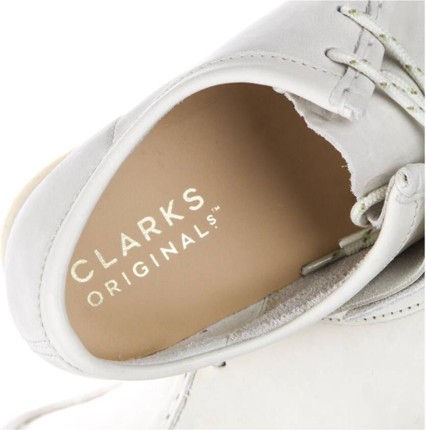 Clarks Off White Nubuck Heren Mocassin Schoen White Heren