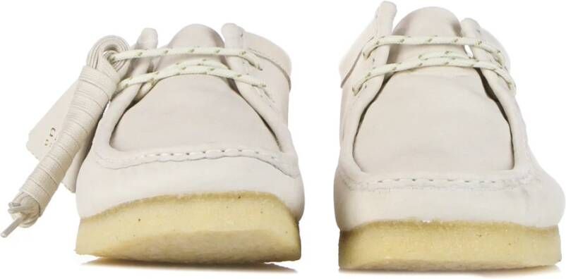 Clarks Off White Nubuck Heren Mocassin Schoen White Heren