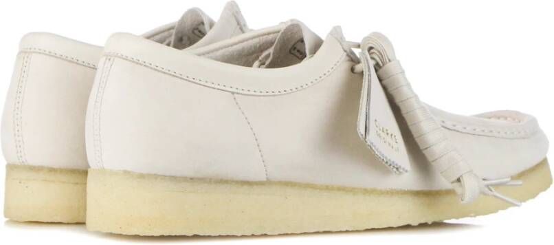 Clarks Off White Nubuck Heren Mocassin Schoen White Heren