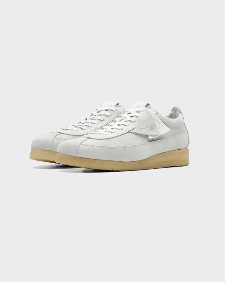 Clarks Suede Wallabee Tor Sneakers White Heren