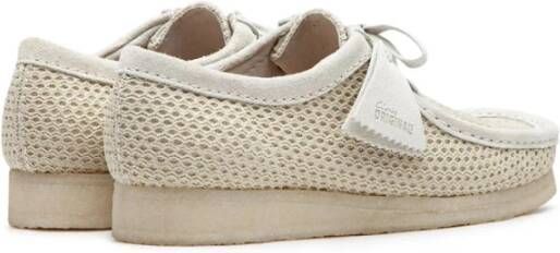 Clarks Platte Mesh Schoenen Beige Heren