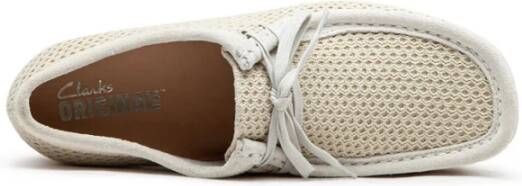 Clarks Platte Mesh Schoenen Beige Heren