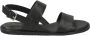 Clarks Stijlvolle Zwarte Leren Sandalen Zwart Dames - Thumbnail 11