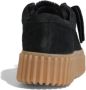 Clarks Platte Sponge en Suède Rubberen Schoen Black Dames - Thumbnail 5