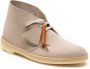 Clarks Platte Suède Woestijnlaarzen Beige Heren - Thumbnail 2