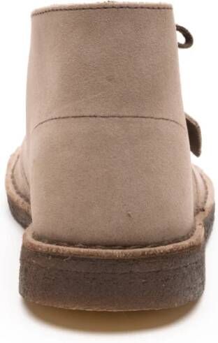 Clarks Platte Suède Woestijnlaarzen Beige Heren