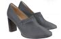 Clarks Stijlvolle Grace Bay Leren Pumps Gray Dames - Thumbnail 2