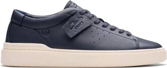 Clarks Retro Leren Sneakers Craft Swift Blue Heren