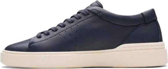 Clarks Retro Leren Sneakers Craft Swift Blue Heren