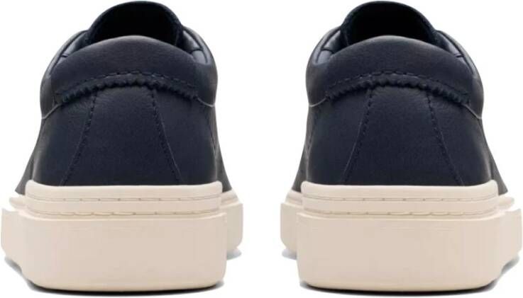 Clarks Retro Leren Sneakers Craft Swift Blue Heren