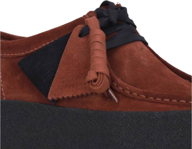 Clarks Rust Suede Wallabee Cup Moccasin Brown Heren