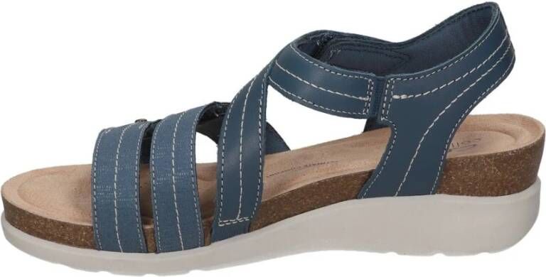 Clarks Sandals Blue Dames