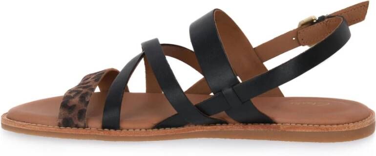 Clarks Karsea Sun Platte Sandalen Bruin Dames