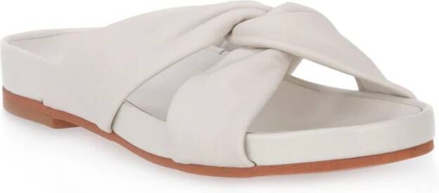 Clarks Elegante Slider Sandalen Wit Dames