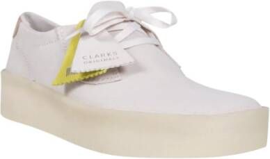 Clarks Ashcott Cup Schoen Off White Wit Heren