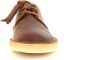 Clarks Coal London Beeswax Bruin Leer Lage veterschoenen - Thumbnail 9