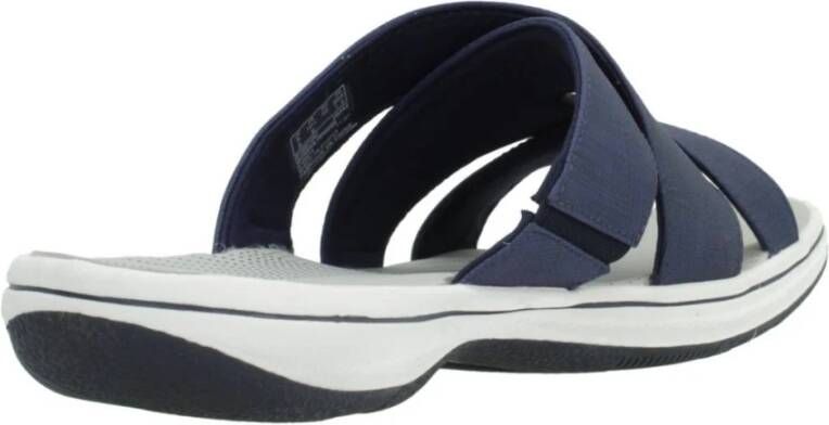 Clarks Sliders Blue Dames