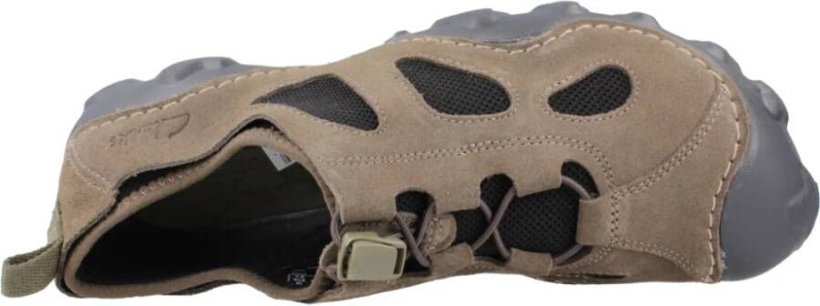 Clarks Stijlvolle Trail Sneakers voor Mannen Brown Heren