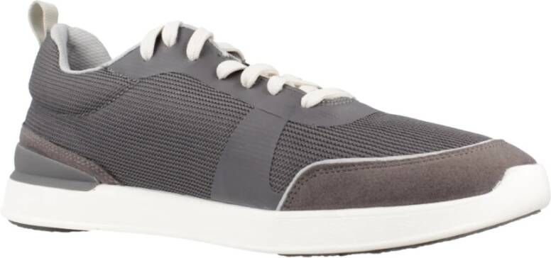 Clarks Stijlvolle LT Lace Sneakers voor Mannen Gray Heren