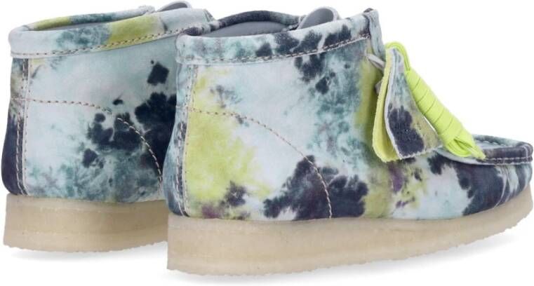 Clarks Wallabee Boot Turquoise Tie Dye Meerkleurig Heren