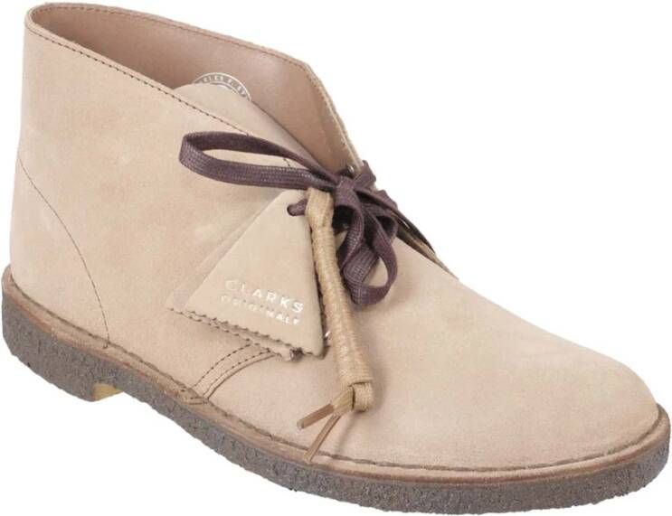 Clarks Stijlvolle Desert Boots voor Mannen Beige Heren