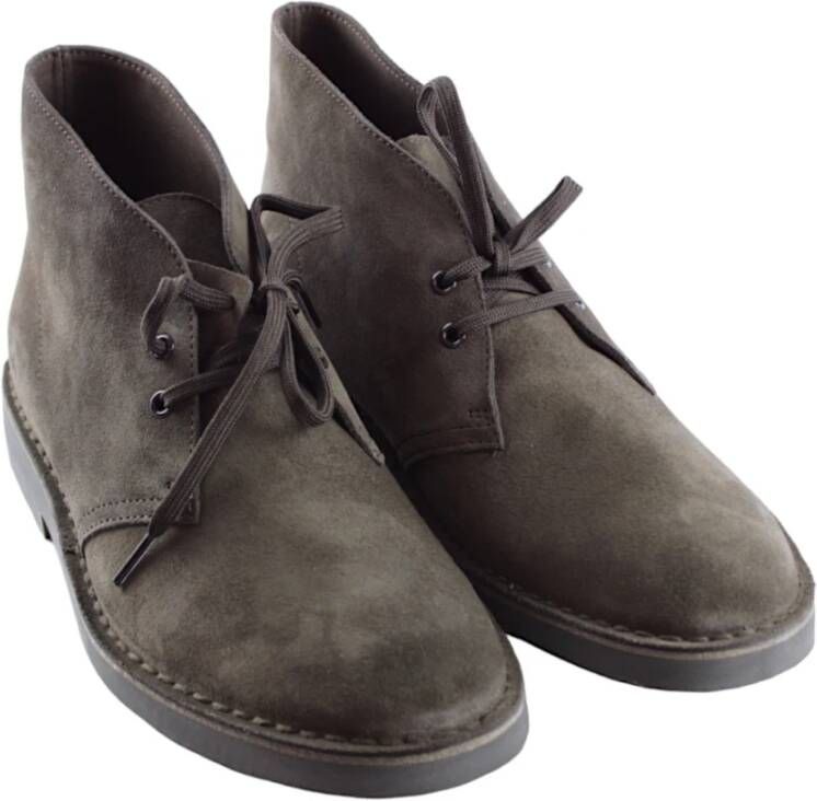 Clarks Stijlvolle Donkerbruine Suède Schoenen Brown Heren